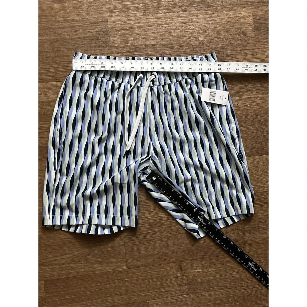 Saks Fifth Avenue men's S Ocean Blue Swim‎ volleyball shorts Liner Pool Vacation